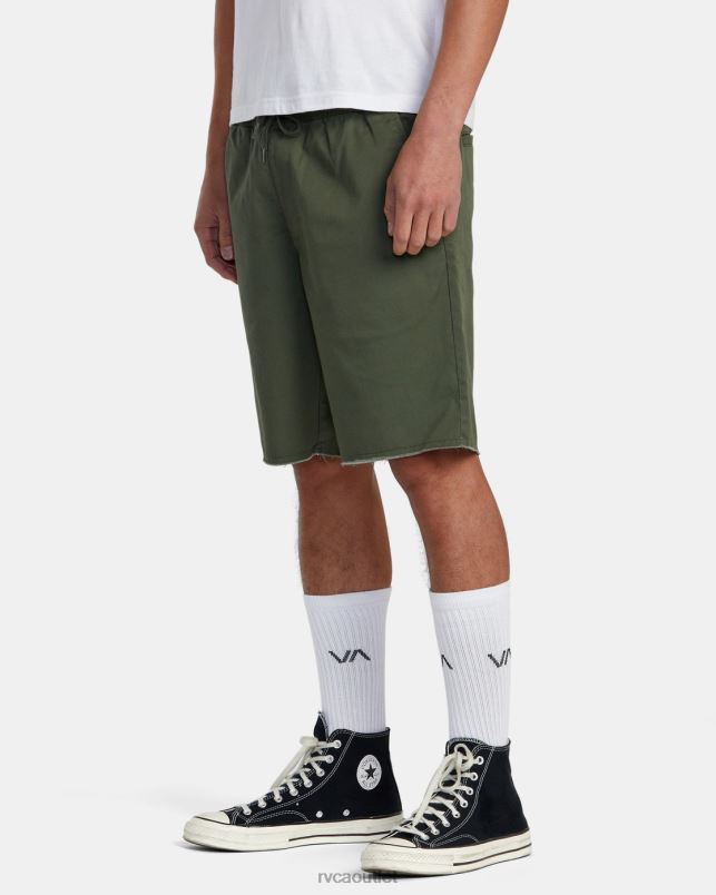 Clothing V84B219 cactus RVCA Men Weekend Elastic Waist Shorts