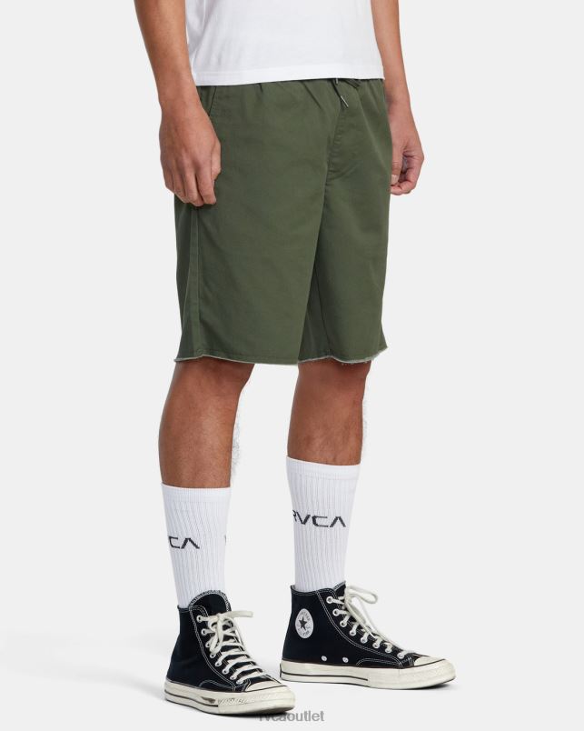 Clothing V84B219 cactus RVCA Men Weekend Elastic Waist Shorts