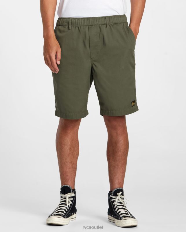 Clothing V84B232 olive RVCA Men Recession Collection Americana Elasticized 20 Shorts