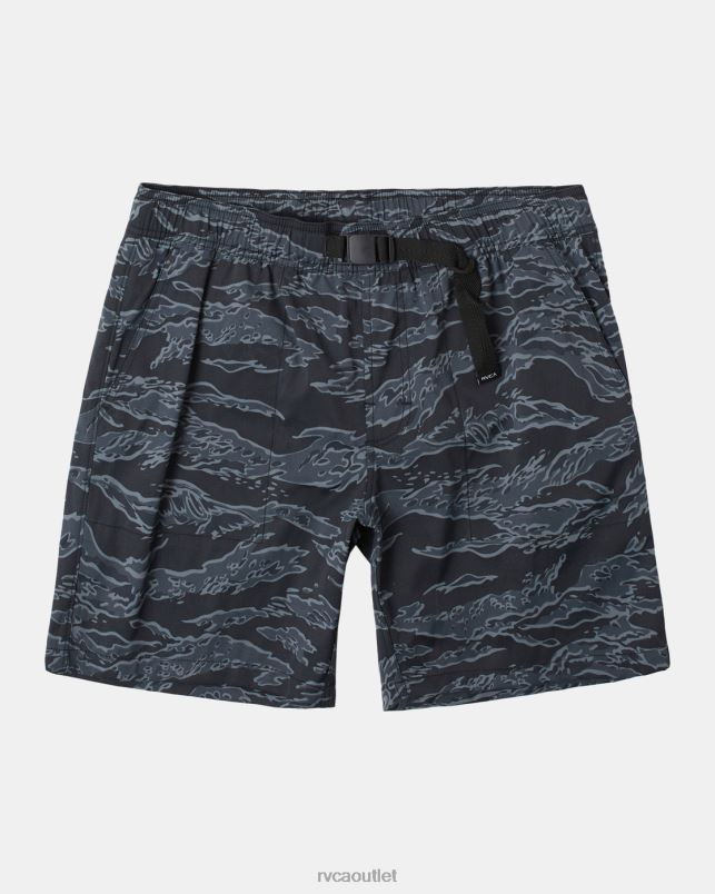 Clothing V84B312 black camo RVCA Men Civic Hybrid Boardshorts