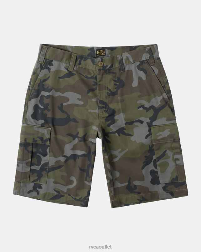 Clothing V84B333 camo RVCA Men Recession Collection Americana Cargo Shorts