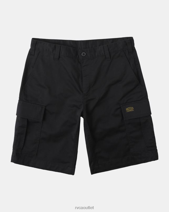 Clothing V84B342 black RVCA Men Recession Collection Americana Cargo Shorts