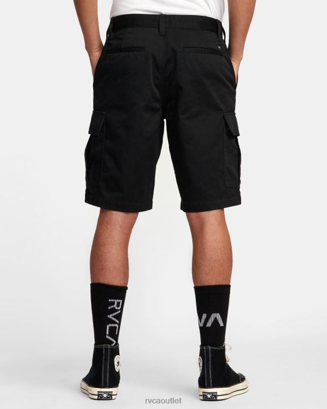 Clothing V84B342 black RVCA Men Recession Collection Americana Cargo Shorts