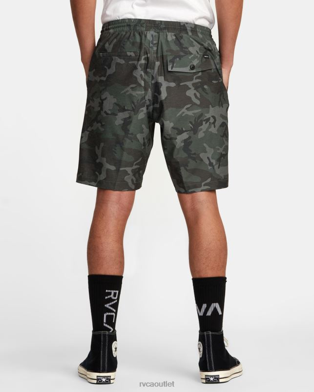 Clothing V84B346 camo RVCA Men All Time Hemp Hybrid 19 Shorts