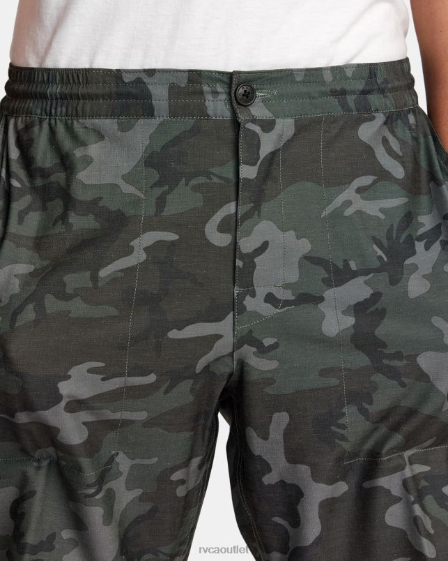 Clothing V84B346 camo RVCA Men All Time Hemp Hybrid 19 Shorts