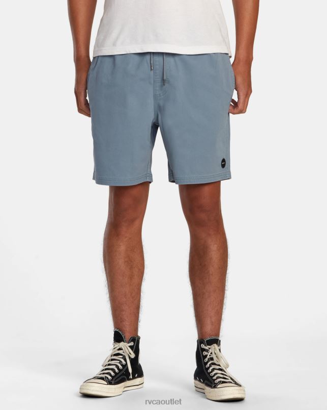 Clothing V84B389 industrial blue RVCA Men Escape Elastic Waist Walkshorts 17