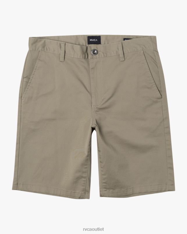 Clothing V84B507 khaki RVCA Men Weekend Stretch Shorts