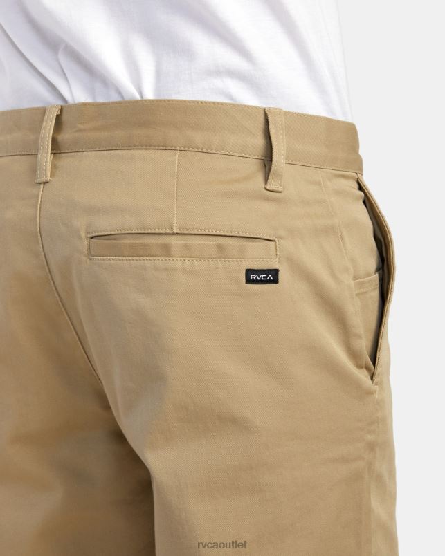 Clothing V84B507 khaki RVCA Men Weekend Stretch Shorts