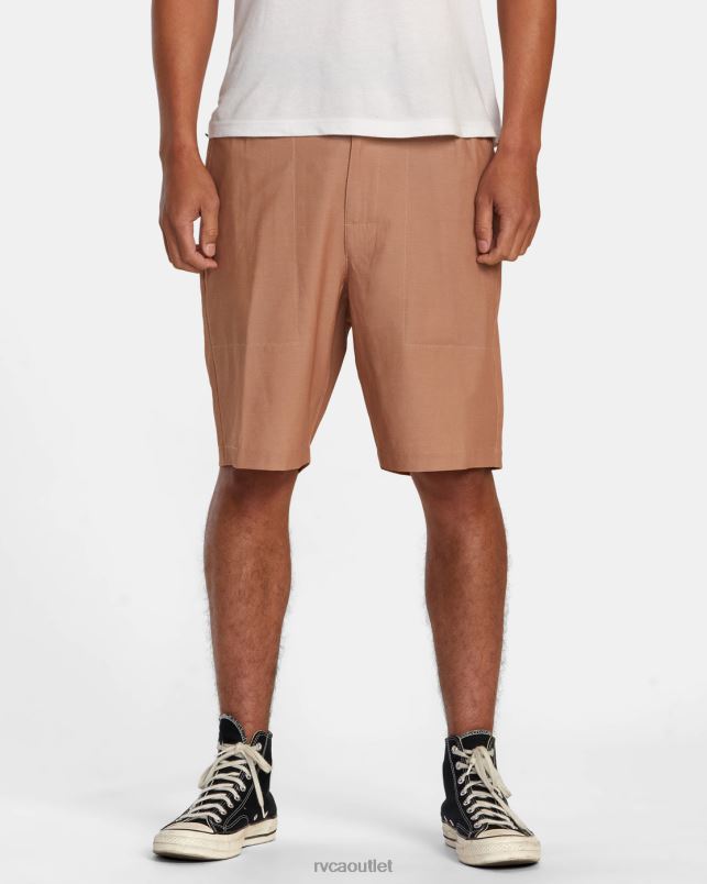 Clothing V84B512 camel RVCA Men All Time Hemp Hybrid 19 Shorts