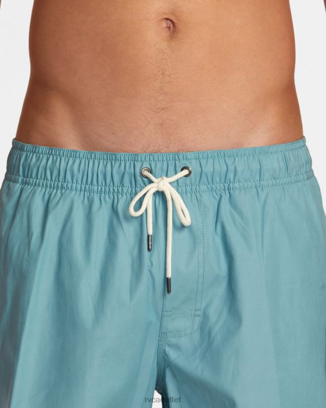 Clothing V84B521 evergreen RVCA Men Opposites Elastic Waist Hybrid Amphibian Shorts