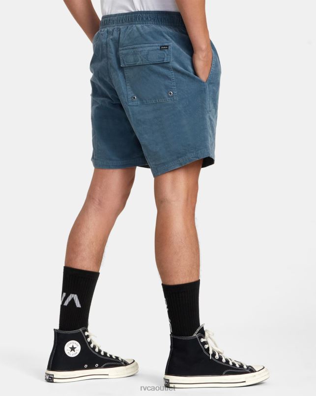 Clothing V84B60 light duck blue RVCA Men Escape Elastic Waist Corduroy Shorts 17