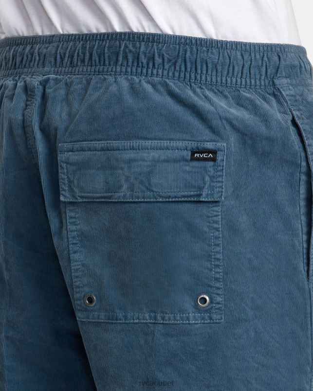 Clothing V84B60 light duck blue RVCA Men Escape Elastic Waist Corduroy Shorts 17