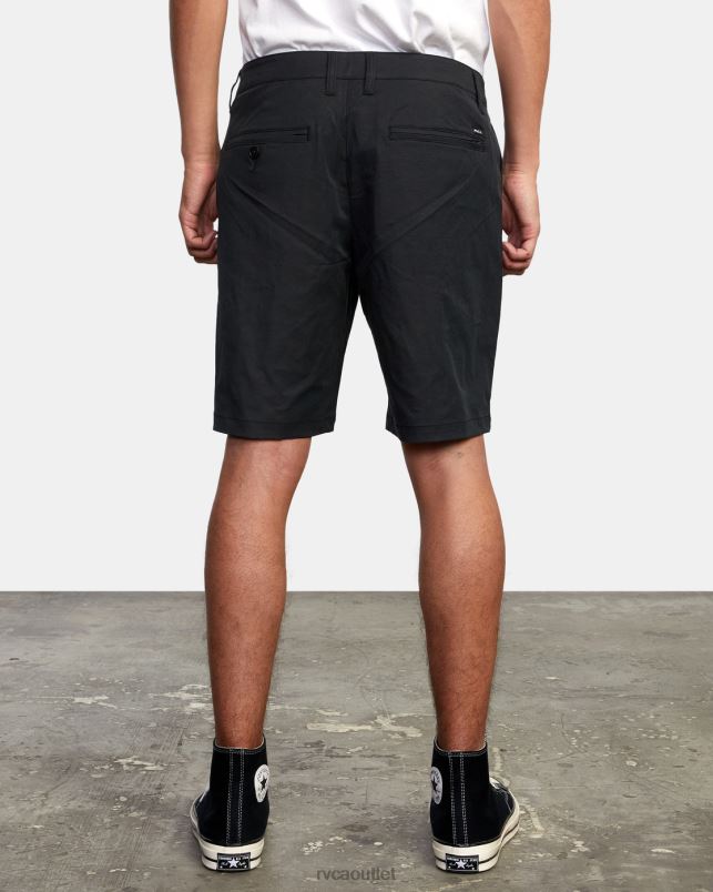 Clothing V84B677 black RVCA Men Back In Hybrid 19 Shorts