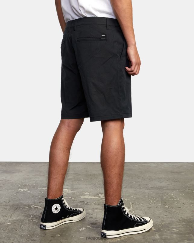Clothing V84B677 black RVCA Men Back In Hybrid 19 Shorts