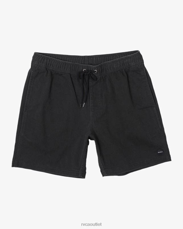 Clothing V84B691 black RVCA Men Escape Elastic Waist Walkshorts 17