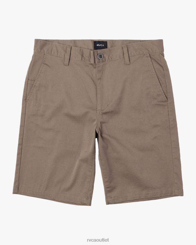 Clothing V84B696 dark khaki RVCA Men Weekend Stretch Chino Shorts 20
