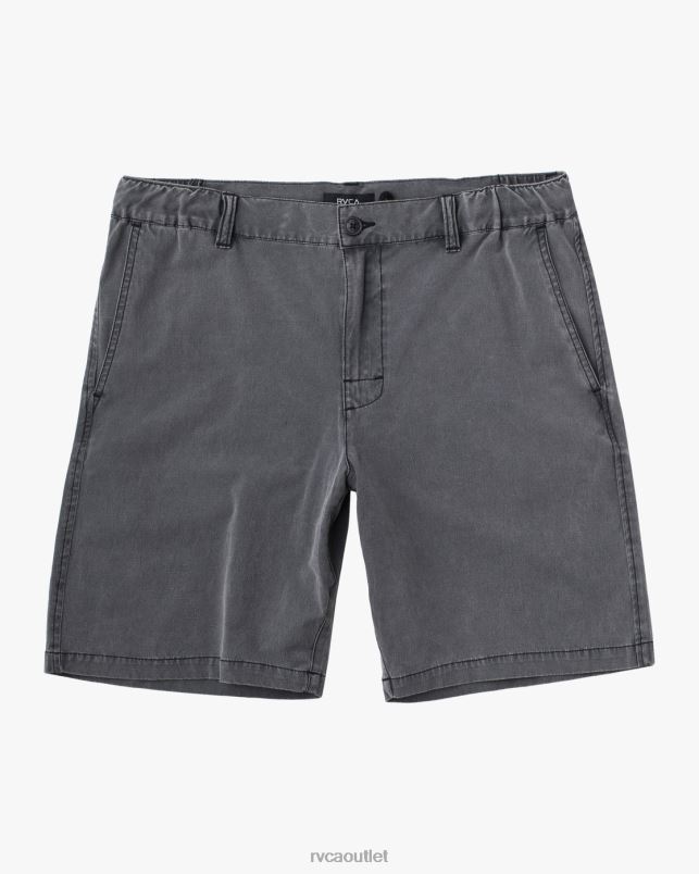 Clothing V84B708 pirate black RVCA Men All Time Coastal Rinsed Hybrid 19 Shorts