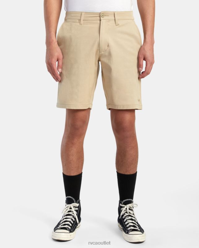 Clothing V84B721 khaki RVCA Men Back In Hybrid 19 Shorts