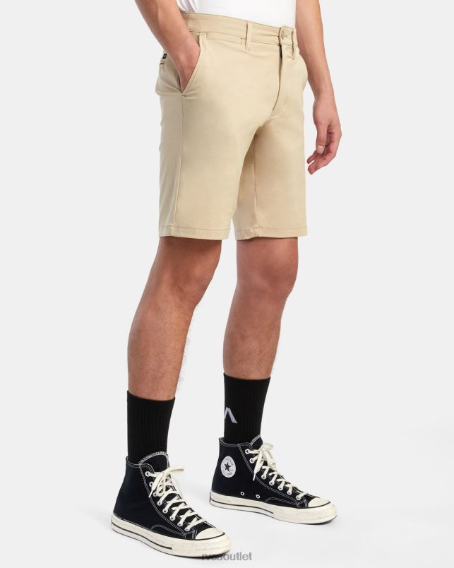 Clothing V84B721 khaki RVCA Men Back In Hybrid 19 Shorts