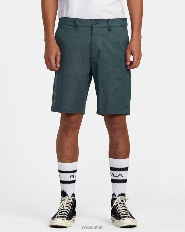 Clothing V84B758 hunter green RVCA Men Back In Hybrid 19 Shorts