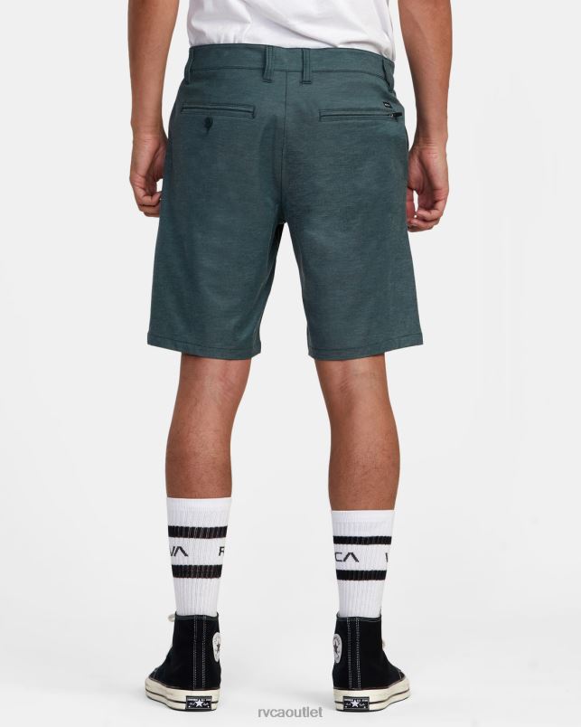 Clothing V84B758 hunter green RVCA Men Back In Hybrid 19 Shorts