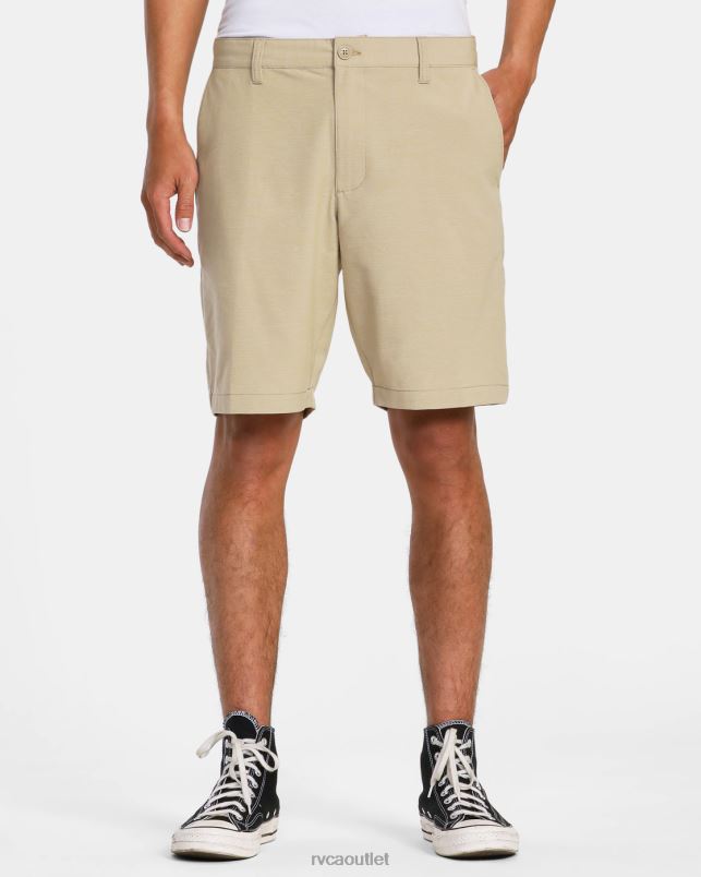 Clothing V84B780 khaki RVCA Men Daggers Chino Hybrid Boardshorts