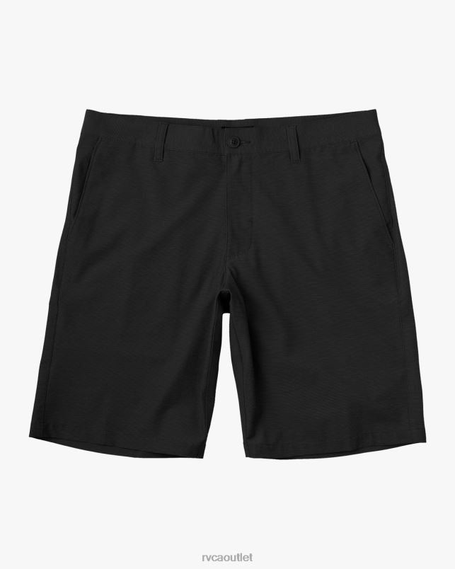 Clothing V84B812 black RVCA Men Daggers Chino Hybrid Boardshorts