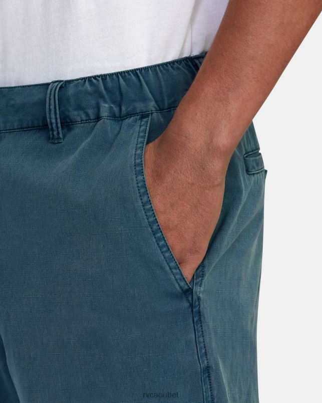 Clothing V84B874 duck blue RVCA Men All Time Coastal Rinsed Hybrid 19 Shorts