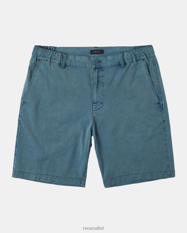 Clothing V84B874 duck blue RVCA Men All Time Coastal Rinsed Hybrid 19 Shorts