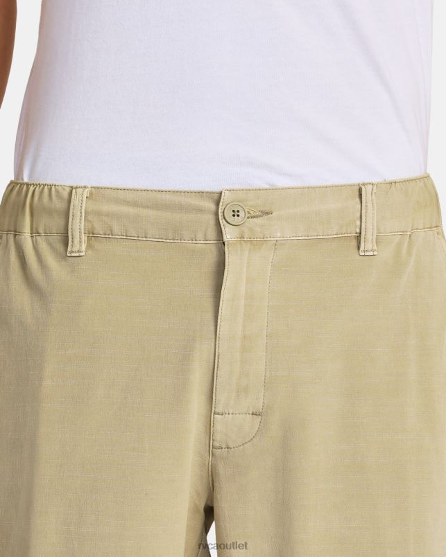 Clothing V84B902 khaki RVCA Men All Time Coastal Rinsed Hybrid 19 Shorts