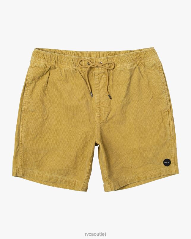 Clothing V84B921 southern moss RVCA Men Escape Elastic Waist Corduroy Shorts 17