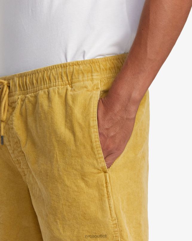 Clothing V84B921 southern moss RVCA Men Escape Elastic Waist Corduroy Shorts 17