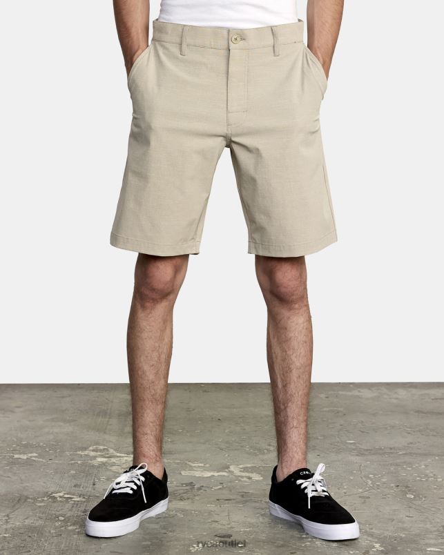 Clothing V84B927 khaki RVCA Men Balance Hybrid Shorts 20