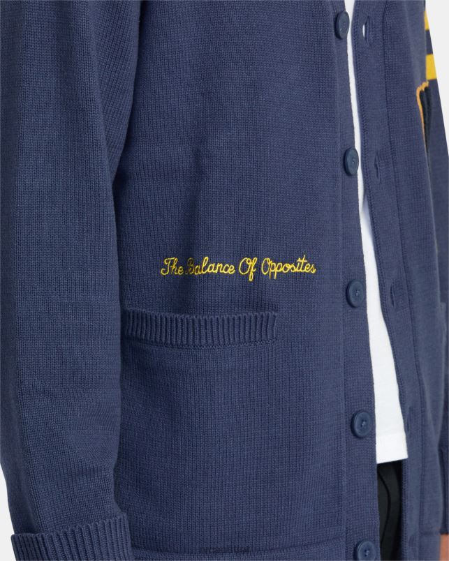 Clothing V84B531 moody blue RVCA Men Letterman Sweater