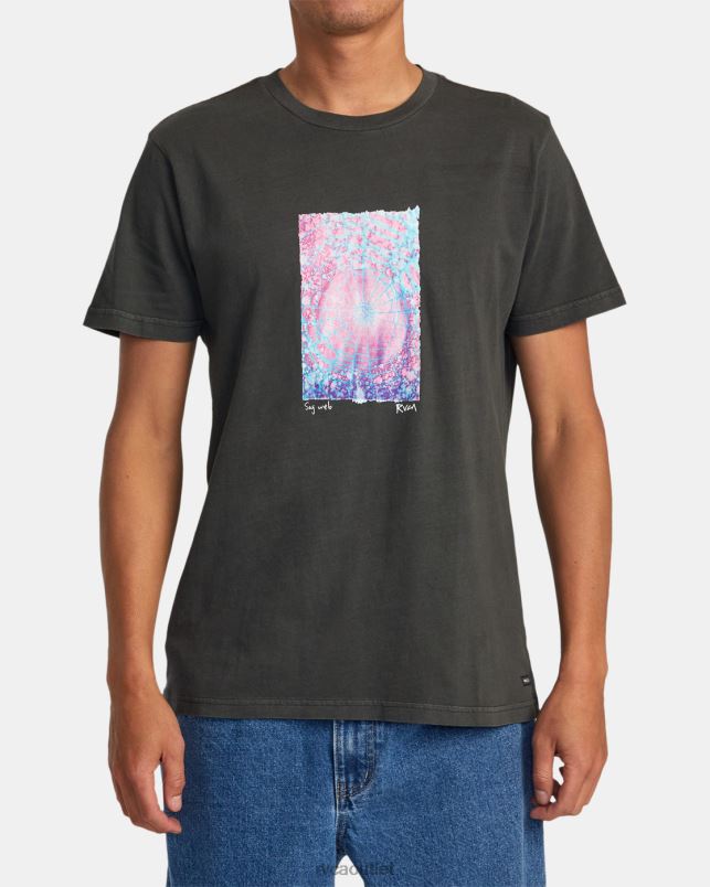 Clothing V84B102 pirate black RVCA Men Colin Sussingham Sag Web Tee