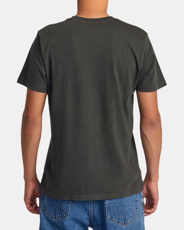 Clothing V84B102 pirate black RVCA Men Colin Sussingham Sag Web Tee