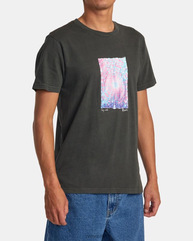 Clothing V84B102 pirate black RVCA Men Colin Sussingham Sag Web Tee