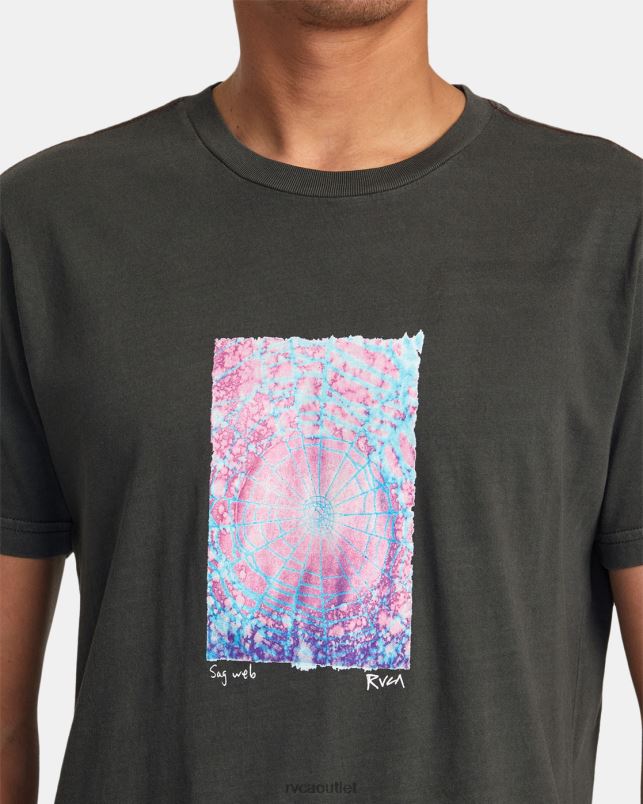 Clothing V84B102 pirate black RVCA Men Colin Sussingham Sag Web Tee