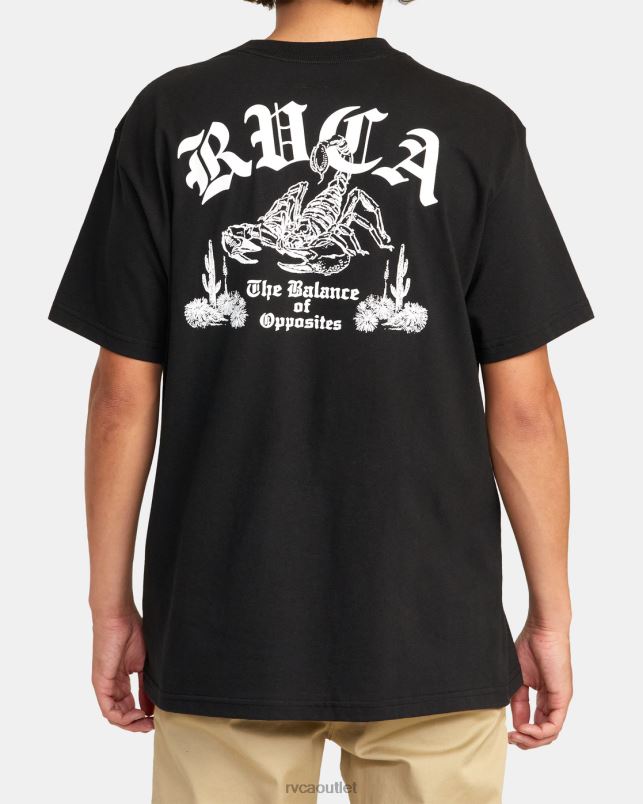 Clothing V84B1030 black RVCA Men Scorp Tee