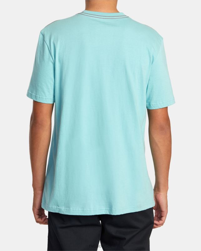 Clothing V84B1050 nile blue RVCA Men Shifted Tee