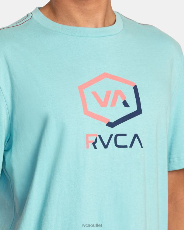 Clothing V84B1050 nile blue RVCA Men Shifted Tee