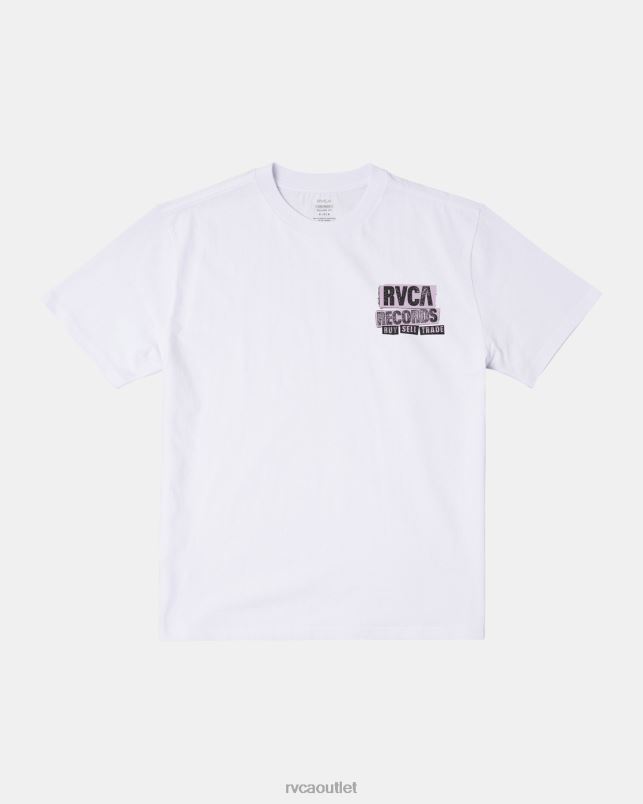 Clothing V84B10 white RVCA Men Vinyl Club Tee