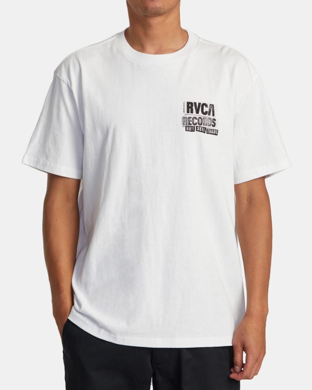 Clothing V84B10 white RVCA Men Vinyl Club Tee