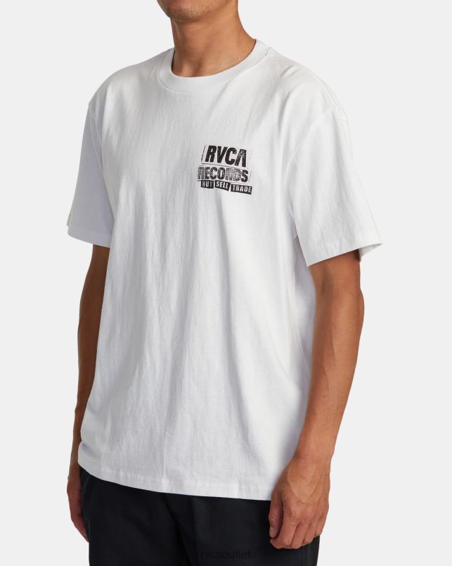 Clothing V84B10 white RVCA Men Vinyl Club Tee