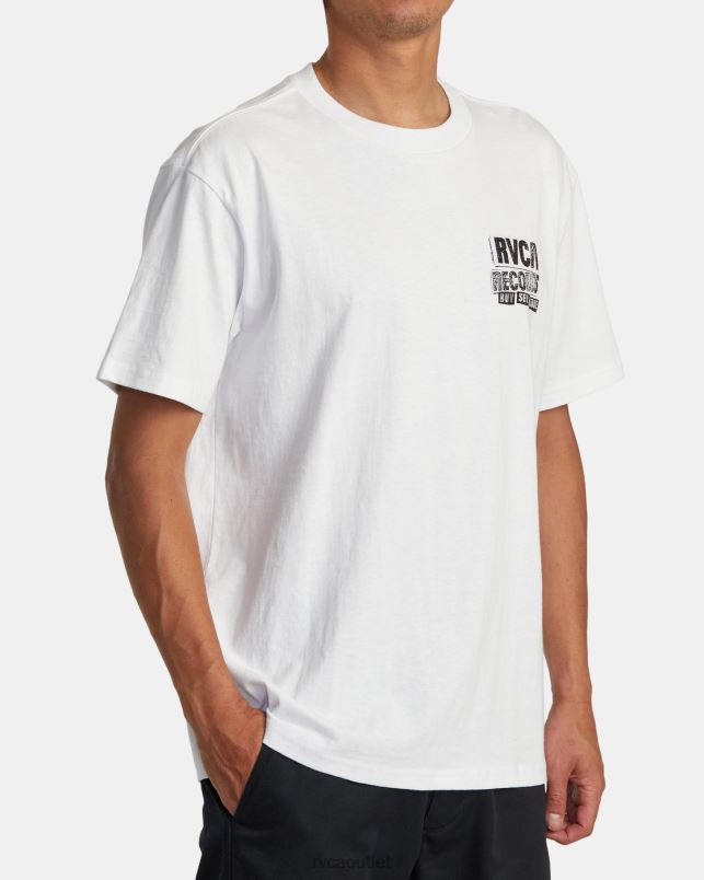 Clothing V84B10 white RVCA Men Vinyl Club Tee