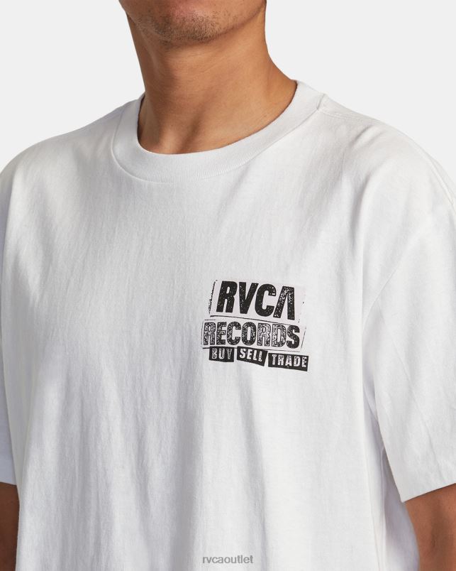 Clothing V84B10 white RVCA Men Vinyl Club Tee