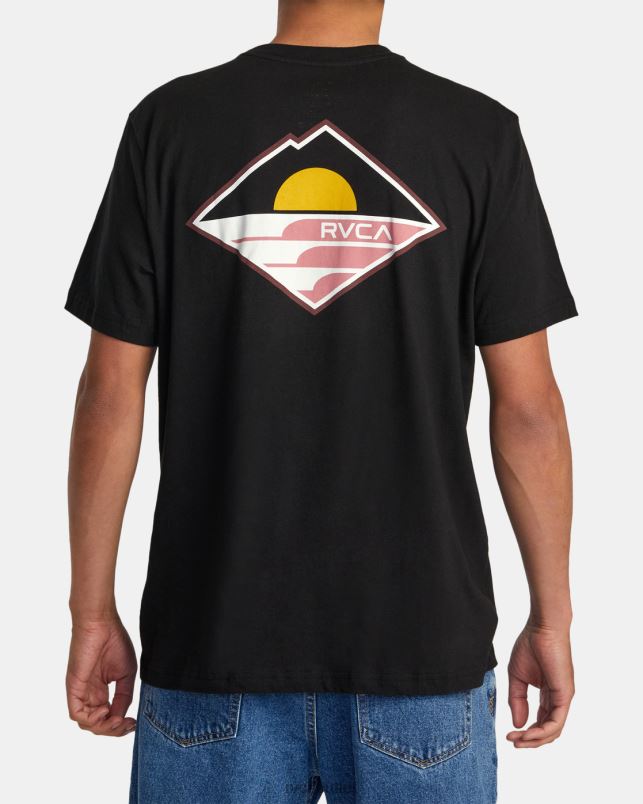 Clothing V84B113 black RVCA Men Sunswell Tee