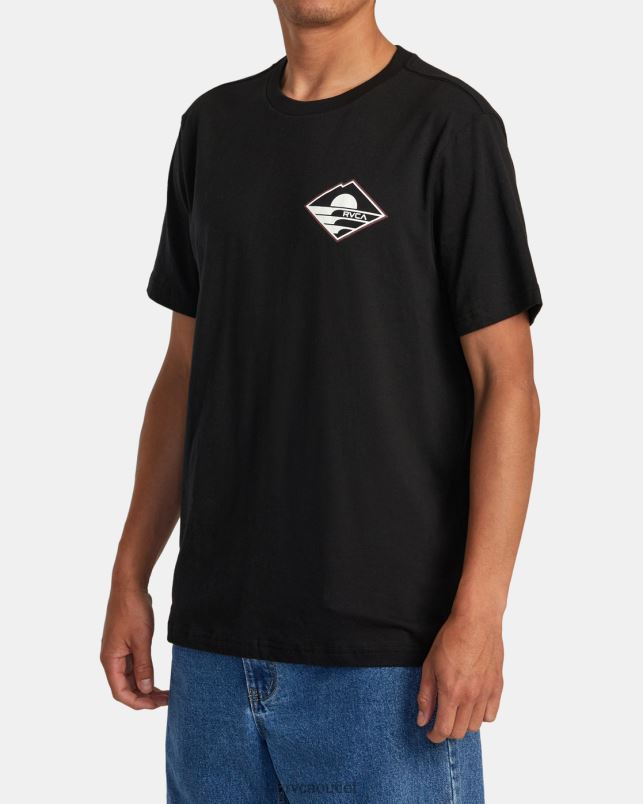 Clothing V84B113 black RVCA Men Sunswell Tee