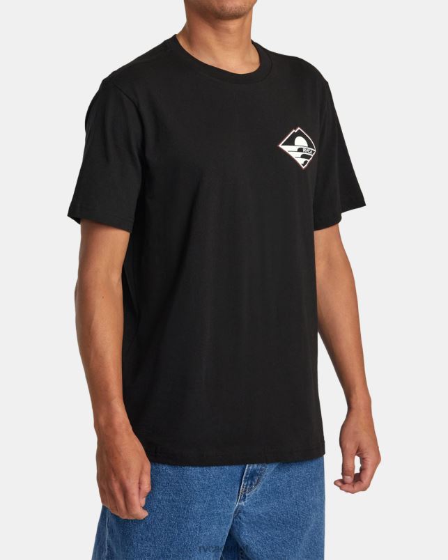 Clothing V84B113 black RVCA Men Sunswell Tee