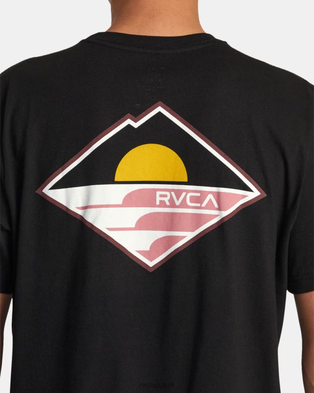 Clothing V84B113 black RVCA Men Sunswell Tee